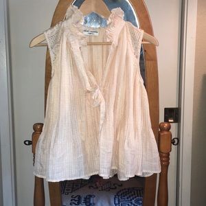 Ruffled collar Orient Fashion tank top